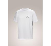 ARCTERYX - T-shirt lifestyle - T-shirt Kragg Sl Cotton Bird Word White Light Black | Arcteryx - XXL - male XXL