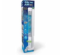 Arctic Air Tower+ Refroidisseur évaporatif d'intérieur avec fonction ventilateur oscillant et silencieux, minuterie d'arrêt automatique, 4 vitesses de ventilateur, veilleuse LED, refroidissement 16