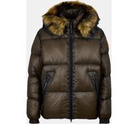 Arctic Army Men's Water-Resistant Puffer Jacket Brown C0128 X Small Male