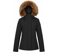 Arctic Army Women's Hooded Long Sleeve Parka Noir 8 (XS) Female