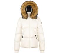Arctic Army Women's Puffer Og Jacket, Block Colour Design Crème 10 (S) Female