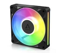 ARCTIC BioniX P12 A-RGB, ventilateur PWM 120 mm avec Daisy Chain | Haute pression statique, 450-3000 rpm, 16 LED A-RGB, panneau latéral translucide, connexion sans câble