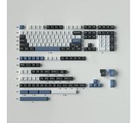 Arctic Blue White Lot complet de 173 touches Cherry Profile Doubleshot pour claviers mécaniques Cherry MX Gateron Kailh Box Switches