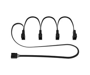 ARCTIC Câble répartiteur PWM à 4 broches - Câble d'extension PST pour 4 ventilateurs de boîtier, ventilateurs PC, câble répartiteur PWM, connecteur multiventilateur, répartiteur de ventilateur, câble