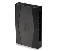 ARCTIC Case Fan Hub - Distributeur de Ventilateurs PWM 10 Fois Plus Puissant avec SATA Power, Clés USB - Noir