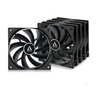 ARCTIC F12 (5 Pièces) - Ventilateur PC, 120 mm, Ventilateurs Haute Performance, Ventilateur Boitier, Refroidisseurs Silencieux pour UC, Support à Broches Standard, 1350 rpm - Noir