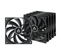 ARCTIC F12 (5 Pièces) - Ventilateur PC, 120 mm, Ventilateurs Haute Performance, Ventilateur Boitier, Refroidisseurs Silencieux pour UC, Support à Broches Standard, 1350 rpm - Noir