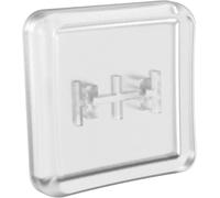 Arctic-Fox Lot de 20 touches de clavier mécanique PBT à profil bas pour commutateur Kailh Chocolat, design artisanal personnalisé, blanc givré transparent