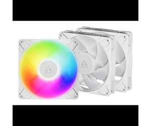 ARCTIC Freezer P14 Pro A-RGB (White) - Kit de 3 Ventilateurs 140mm pour Boîtier PC, 400-2500 RPM, 186 m³/h, 5.2 mmH2O, FDB, A-RGB 3-Pin