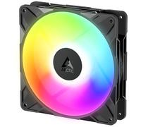 ARCTIC P14 Pro Reverse A-RGB - 140 mm Ventilateur Premium avec flux d'air inversé, Ventilateur PWM avec répartiteur de câble en Y, 400-2650 rpm, 0 rpm <5% PWM, 5V Digital RGB, FDB, 4-Pin - Noir