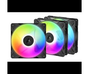 ARCTIC Freezer P14 Pro Reverse A-RGB - Kit de 3 Ventilateurs 140mm, 400-2650 RPM, 166.5 m³/h, 5.1 mmH2O, FDB, A-RGB 3-Pin, PWM 4-Pin