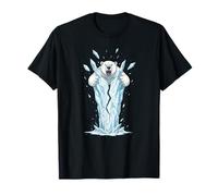 Arctic Ice Breaking Ours Polaire Rugissant Bête d'hiver T-Shirt