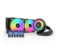 ARCTIC Liquid Freezer III 240 A-RGB - PC à refroidissement par eau, refroidisseur d’eau tout-en-un pour processeur AIO, Compatible Intel LGA1851/1700 et AMD AM5/4, Pompe à commande PWM efficace - Noir