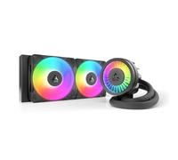 ARCTIC Liquid Freezer III Pro 240 A-RGB (noir) - Refroidisseur CPU AIO, 2 x 120 mm refroidissement à eau, radiateur 38 mm, pompe PWM, ventilateur VRM, AMD AM5/AM4, Intel LGA1851/1700 Cadre de contact