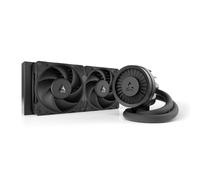 ARCTIC Liquid Freezer III Pro 240 - Refroidisseur CPU AIO, 2 x 120 mm refroidissement à eau, Radiateur da 38 mm, Pompe PWM, ventilateur VRM, AMD AM5/AM4, Intel LGA1851/1700 Cadre de contact - Noir