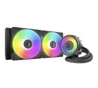 ARCTIC Liquid Freezer III Pro 280 A-RGB (noir) - Refroidisseur CPU AIO, 2 x 140 mm refroidissement à eau, radiateur 38 mm, pompe PWM, ventilateur VRM, AMD AM5/AM4, Intel LGA1851/1700 Cadre de contact