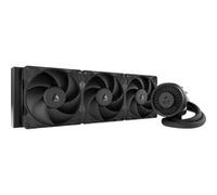 ARCTIC Liquid Freezer III Pro 420 - Refroidisseur de CPU AIO, 3 x 140 mm refroidissement par eau, radiateur 38 mm, pompe PWM, ventilateur VRM, AMD AM5/AM4, Intel LGA1851/1700 Cadre de contact - Noir