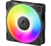 ARCTIC P12 Pro A-RGB LN - Ventilateur Premium à faible bruit, ventilateur PWM 120 mm avec répartiteur de câble en Y, 450-2000 rpm, 0 rpm <5% PWM, 5V Digital RGB, palier Fluid Dynamic, 4 broches - Noir