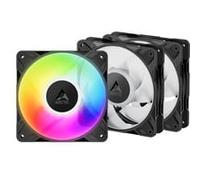 Lot de 3 Ventilateurs de boitier Arctic P12 Pro Low Noise RGB - 12cm (Noir)