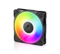ARCTIC P12 Pro A-RGB - Puissant Ventilateur Premium, Ventilateur PWM 120 mm avec répartiteur de câble en Y, 600-3000 RPM, 0 RPM <5% PWM, 5V Digital RGB, palier Fluid Dynamic, 4-Pin - Noir