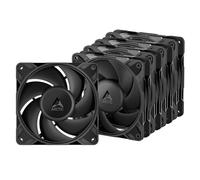 ARCTIC P12 Pro PST LN - Lot de 5 - Ventilateur de boîtier haut de gamme silencieux, ventilateur PWM 120 mm avec répartiteur de câble en Y, 450-2000 rpm, 0 rpm <5% PWM - Noir