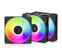 ARCTIC P12 Pro Reverse A-RGB (3 Pièces) - 120mm Ventilateur PC Premium, Fan