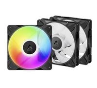 ARCTIC P14 Pro A-RGB - 3 Piéces - Ventilateur puissant et de qualité, ventilateur PWM 140 mm avec câble en Y séparé, 400-2500 rpm, 0 rpm <5% PWM, 5V Digital RGB, palier Fluid Dynamic, 4-Pin - Noir