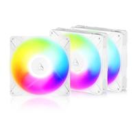 ARCTIC P14 Pro Reverse A-RGB (3 Pièces) - 140 mm Ventilateur Premium | Avec flux d'air inversé, Ventilateur de boîtier PWM, PC, Fan, répartiteur de câble en Y, 400-2650 rpm, 0 rpm <5% PWM