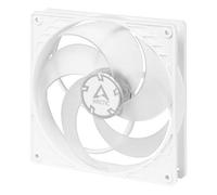 ARCTIC P14 PWM - Ventilateur PC, 140 mm, Ventilateur Boitier Silencieux, Refroidisseur pour Unité Centrale, Pression Statique Élevée, Fonction PWM, 200-1700 rpm (0 rpm <5%) - Blanc/transparent