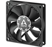 ARCTIC P8 Slim PWM PST - Ventilateur de boîtier 80 mm, optimisé pour la pression statique, ventilateur de boîtier avec connexion PST (PWM Sharing Technology), ventilateur DC, extra-plat - 15 mm - Noir