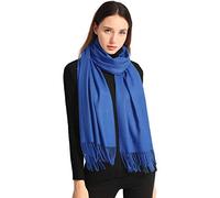Arctic Penguin Écharpe Châle Pashmina Femme Grandes Châle Wrap Douces pour Automne Hiver Chaud 200x70 cm (Bleu royal)