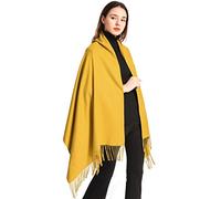 Arctic Penguin Écharpe Châle Pashmina Femme Grandes Châle Wrap Douces pour Automne Hiver Chaud 200x70 cm (Jaune)