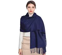 Arctic Penguin Écharpe Châle Pashmina Femme Grandes Châle Wrap Douces pour Automne Hiver Chaud 200x70 cm (Marine)