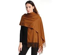 Arctic Penguin Écharpe Châle Pashmina Femme Grandes Châle Wrap Douces pour Automne Hiver Chaud 200x70 cm (Café)