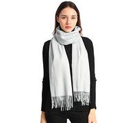 Arctic Penguin Écharpe Châle Pashmina Femme Grandes Châle Wrap Douces pour Automne Hiver Chaud 200x70 cm (Gris clair)