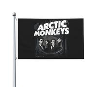 Arctic Rock Band Monkeys Flag Drapeau imprimé directement sur vêtement Polyester durable Graphiques accrocheurs Bannière double face - 0,9 x 1,5 m