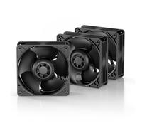 ARCTIC S12038-4K (3 Pièces) - Ventilateur de serveur 120x120x38 mm, 600-4000 rpm, PWM régulé, connecteur 4 broches, 12 V CC, particulièrement efficace, noir