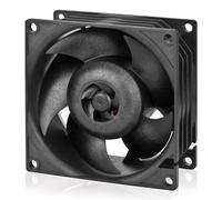 ARCTIC S8038-7K - Ventilateur Serveur, 80x80x38 mm, 500-7000 RPM, régulé par PWM, connecteur 4 Broches, 12 V DC - Noir