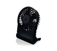 ARCTIC Summair 2Go (Dark Blue) - Ventilateur de Poche Rechargeable avec Support, Vitesse Infiniment Variable, Temps de Fonctionnement de 4 à 77 h, Connexion USB-C (incluse Câble USB-A) - Bleu