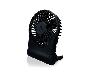 ARCTIC Summair 2Go (Dark Blue) - Ventilateur de Poche Rechargeable avec Support, Vitesse Infiniment Variable, Temps de Fonctionnement de 4 à 77 h, Connexion USB-C (incluse Câble USB-A) - Bleu