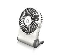 ARCTIC Summair 2Go (White) - Ventilateur de Poche Rechargeable avec Support, Vitesse Infiniment Variable, Temps de Fonctionnement de 4 à 77 h, Connexion USB-C (incluse Câble USB-A) - Blanc