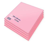 ARCTIC TP-1 (APT2012): Basic Thermal Pad, 100 x 100 x 1,0 mm (4 Pièces) - Pad Thermique, Excellente Conduction Thermique, Idéal pour remplir Les Gaps, Installation Facile, Utilisation sûre - Rose