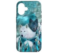 Arctic Tribal Wolf Dream Catcher Coque pour téléphone Coque pour iPhone 16