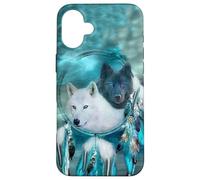 Arctic Tribal Wolf Dream Catcher Coque pour téléphone Coque pour iPhone 16 Plus