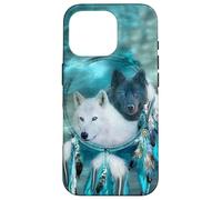 Arctic Tribal Wolf Dream Catcher Coque pour téléphone Coque pour iPhone 16 Pro