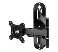 ARCTIC W1C - Support mural pour moniteur avec bras articulé, pour un maximum de 43″/49″ ultra-large, jusqu'à 18 kg (39,6 lbs), gestion des câbles intégrée, niveau fourni pour une installation facile -