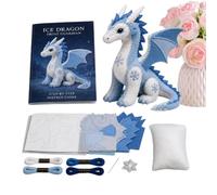 Arctic Winter DIY Felt Craft Kit Beginner Friendly Felt Animal Sewing Kit 3D Plush Handmade Craft Material Set For Home Decoration And Creative Gift Making (Material Package Only, No Finished