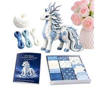 Arctic Winter DIY Felt Craft Kit Beginner Friendly Felt Animal Sewing Kit 3D Plush Handmade Craft Material Set For Home Decoration And Creative Gift Making (Material Package Only, No Finished