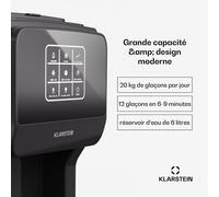 ArcticBlend 3 en 1 machine à glaçons | 20 kg/24 h | glaçons boule | glace pilée | Distributeur d'eau