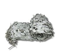 Arcturus EverShade Filet d'ombrage renforcé | Brise-vue et pare-soleil à motif camouflage à feuilles larges | Bloque 30 % de lumière en plus que les filets traditionnels - 3 x 4,8 m (neige)